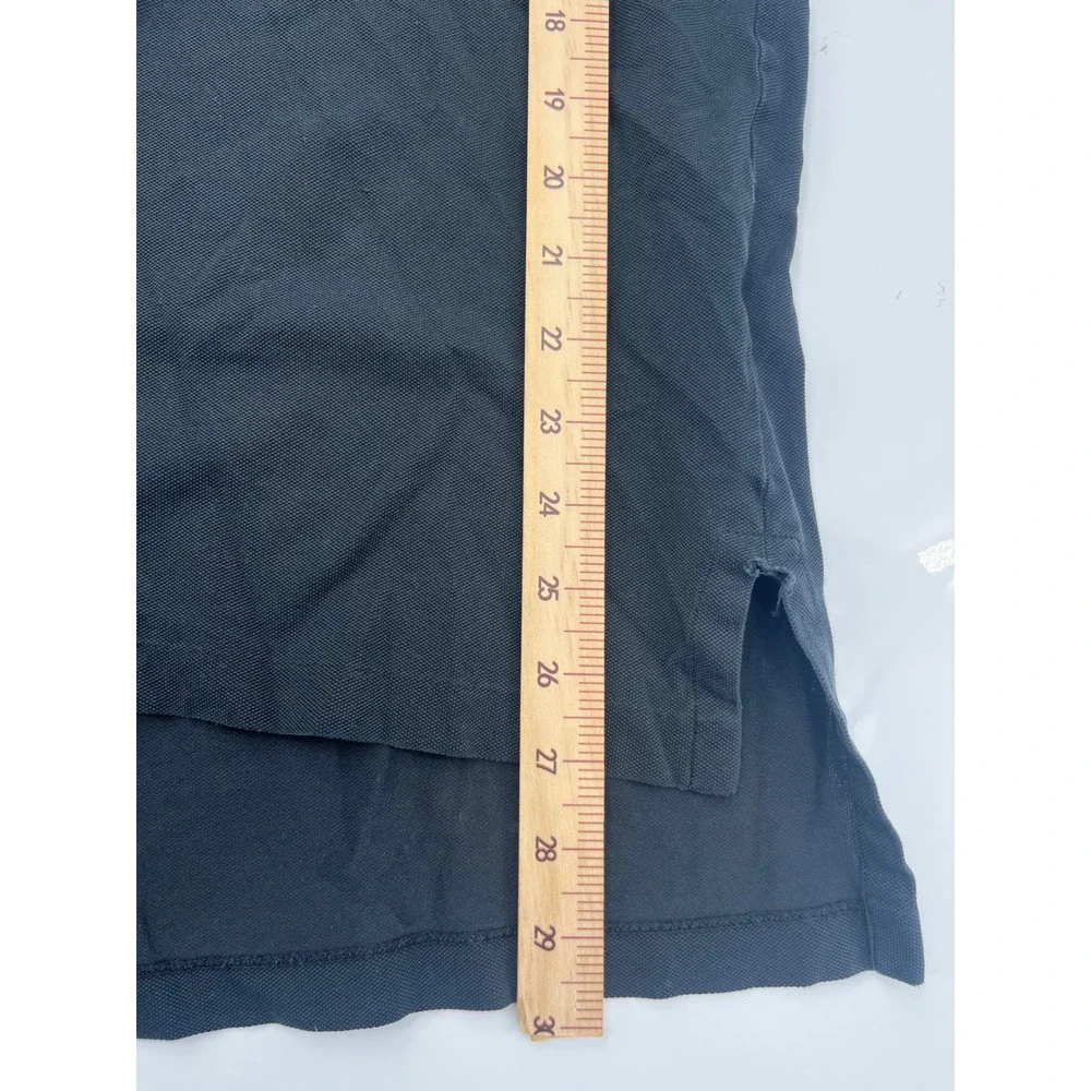 Polo Ralph Lauren Mens 2XLT Black Pima Stretch Mesh Polo Shirt Tall Short Sleeve